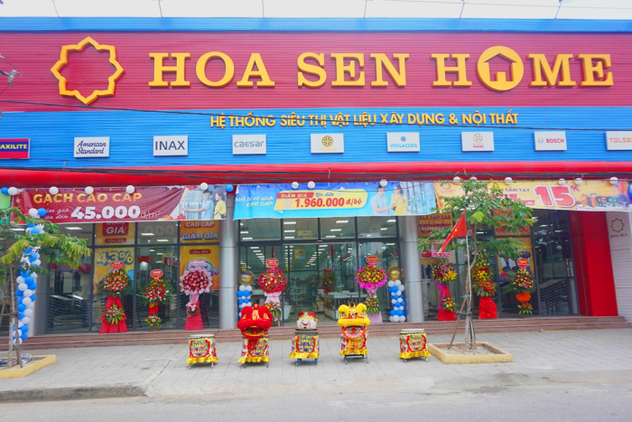 Một siêu thị vật liệu xây dựng và nội thất Hoa Sen Home. (Ảnh: HSG).