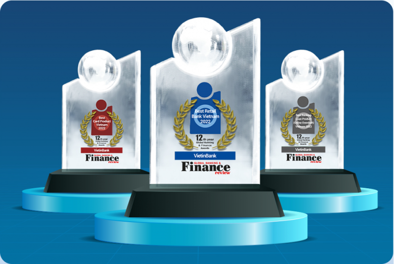 Năm nay, Tạp chí Global Banking &amp; Finance Review vinh danh VietinBank ở nhiều hạng mục